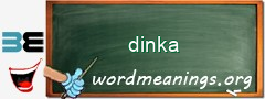 WordMeaning blackboard for dinka